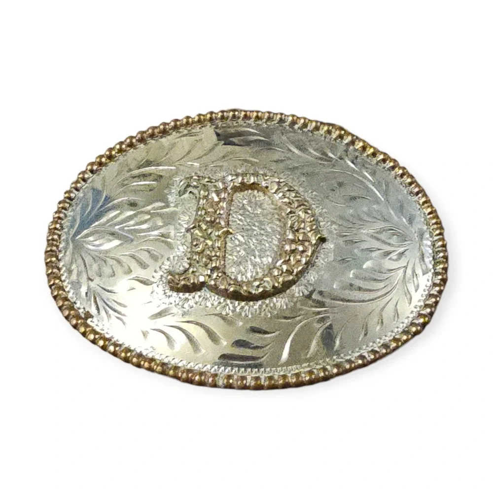 Award design metals silversmith collection oval belt buckle 